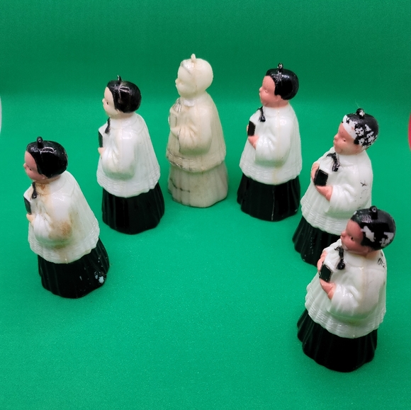 Vintage Erwin Plastic. Christmas  altar boys ornaments. - Picture 8 of 9